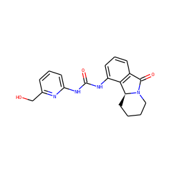 O=C(Nc1cccc(CO)n1)Nc1cccc2c1[C@@H]1CCCCN1C2=O ZINC000653740711