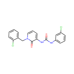 O=C(Nc1cccc(Cl)c1)Nc1cccn(Cc2ccccc2Cl)c1=O ZINC000064527584