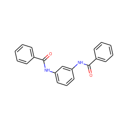 O=C(Nc1cccc(NC(=O)c2ccccc2)c1)c1ccccc1 ZINC000000075623