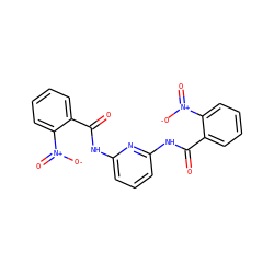 O=C(Nc1cccc(NC(=O)c2ccccc2[N+](=O)[O-])n1)c1ccccc1[N+](=O)[O-] ZINC000006445505