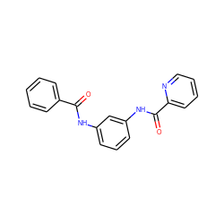 O=C(Nc1cccc(NC(=O)c2ccccn2)c1)c1ccccc1 ZINC000046001784