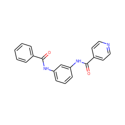 O=C(Nc1cccc(NC(=O)c2ccncc2)c1)c1ccccc1 ZINC000013631994