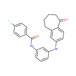 O=C(Nc1cccc(Nc2ccc3c(c2)CCCCC3=O)c1)c1ccc(F)cc1 ZINC000095579656