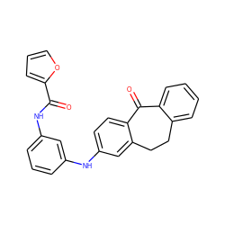 O=C(Nc1cccc(Nc2ccc3c(c2)CCc2ccccc2C3=O)c1)c1ccco1 ZINC000095571668