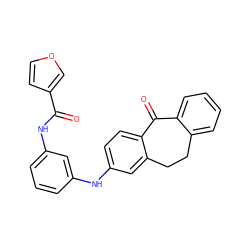 O=C(Nc1cccc(Nc2ccc3c(c2)CCc2ccccc2C3=O)c1)c1ccoc1 ZINC000095579053