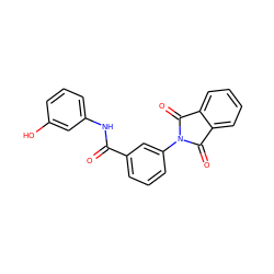 O=C(Nc1cccc(O)c1)c1cccc(N2C(=O)c3ccccc3C2=O)c1 ZINC000018052101