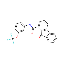 O=C(Nc1cccc(OC(F)(F)F)c1)c1cccc2c1C(=O)c1ccccc1-2 ZINC000059185396