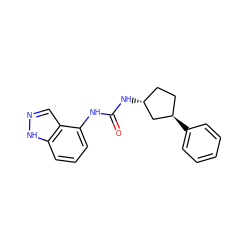 O=C(Nc1cccc2[nH]ncc12)N[C@@H]1CC[C@@H](c2ccccc2)C1 ZINC000169704870