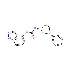 O=C(Nc1cccc2[nH]ncc12)N[C@@H]1CC[C@H](c2ccccc2)C1 ZINC000169704856