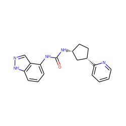 O=C(Nc1cccc2[nH]ncc12)N[C@@H]1CC[C@H](c2ccccn2)C1 ZINC000169704892