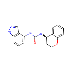 O=C(Nc1cccc2[nH]ncc12)N[C@@H]1CCOc2ccccc21 ZINC000035977965