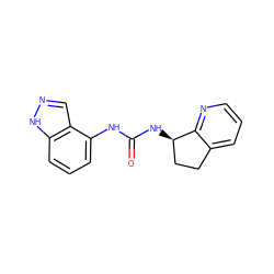 O=C(Nc1cccc2[nH]ncc12)N[C@@H]1CCc2cccnc21 ZINC000028964979