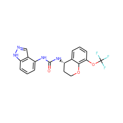 O=C(Nc1cccc2[nH]ncc12)N[C@H]1CCOc2c(OC(F)(F)F)cccc21 ZINC000038215517