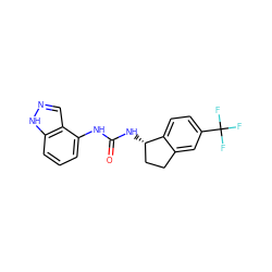 O=C(Nc1cccc2[nH]ncc12)N[C@H]1CCc2cc(C(F)(F)F)ccc21 ZINC000028964586