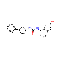 O=C(Nc1cccc2c1C[C@@H](O)C2)N[C@@H]1CC[C@@H](c2ccccc2F)C1 ZINC000169704949