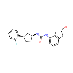 O=C(Nc1cccc2c1C[C@H](O)C2)N[C@H]1CC[C@@H](c2ccccc2F)C1 ZINC000169704954