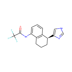 O=C(Nc1cccc2c1CCC[C@@H]2c1c[nH]cn1)C(F)(F)F ZINC000013580174