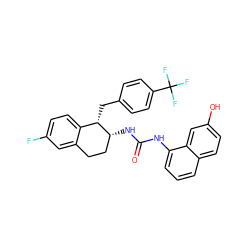 O=C(Nc1cccc2ccc(O)cc12)N[C@@H]1CCc2cc(F)ccc2[C@@H]1Cc1ccc(C(F)(F)F)cc1 ZINC000028959075