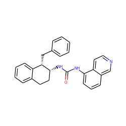 O=C(Nc1cccc2cnccc12)N[C@@H]1CCc2ccccc2[C@@H]1Cc1ccccc1 ZINC000028959095