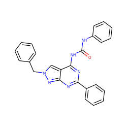 O=C(Nc1ccccc1)Nc1nc(-c2ccccc2)nc2nn(Cc3ccccc3)cc12 ZINC000049070121