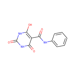 O=C(Nc1ccccc1)c1c(O)[nH]c(=O)[nH]c1=O ZINC000001586033