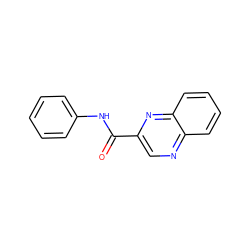 O=C(Nc1ccccc1)c1cnc2ccccc2n1 ZINC000000339551