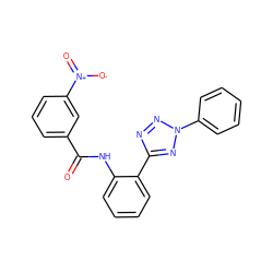 O=C(Nc1ccccc1-c1nnn(-c2ccccc2)n1)c1cccc([N+](=O)[O-])c1 ZINC001772657902