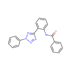 O=C(Nc1ccccc1-c1nnn(-c2ccccc2)n1)c1ccccc1 ZINC001772585322