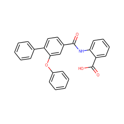 O=C(Nc1ccccc1C(=O)O)c1ccc(-c2ccccc2)c(Oc2ccccc2)c1 ZINC000012341149