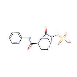 O=C(Nc1ccccn1)[C@@H]1CC[C@@H]2CN1C(=O)N2OS(=O)(=O)O ZINC000096168625