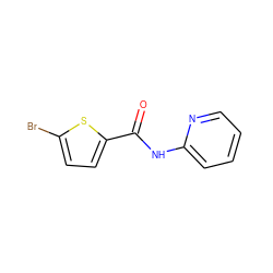 O=C(Nc1ccccn1)c1ccc(Br)s1 ZINC000037867422