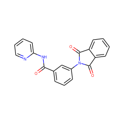 O=C(Nc1ccccn1)c1cccc(N2C(=O)c3ccccc3C2=O)c1 ZINC000021001575