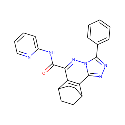 O=C(Nc1ccccn1)c1nn2c(-c3ccccc3)nnc2c2c1C1CCC2CC1 ZINC000013610326