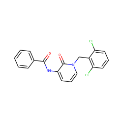 O=C(Nc1cccn(Cc2c(Cl)cccc2Cl)c1=O)c1ccccc1 ZINC000003041614
