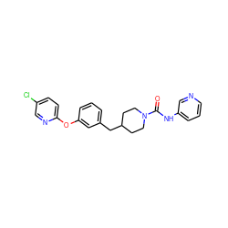 O=C(Nc1cccnc1)N1CCC(Cc2cccc(Oc3ccc(Cl)cn3)c2)CC1 ZINC000653823179