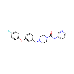 O=C(Nc1cccnc1)N1CCN(Cc2cccc(Oc3ccc(F)cc3)c2)CC1 ZINC000653831302