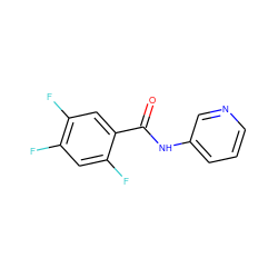 O=C(Nc1cccnc1)c1cc(F)c(F)cc1F ZINC000066258255