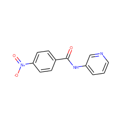 O=C(Nc1cccnc1)c1ccc([N+](=O)[O-])cc1 ZINC000000244033
