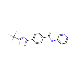 O=C(Nc1cccnc1)c1ccc(-c2noc(C(F)(F)F)n2)cc1 ZINC000095951179