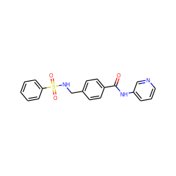 O=C(Nc1cccnc1)c1ccc(CNS(=O)(=O)c2ccccc2)cc1 ZINC000103265249