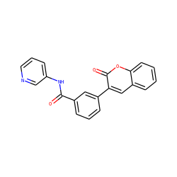 O=C(Nc1cccnc1)c1cccc(-c2cc3ccccc3oc2=O)c1 ZINC000000539522