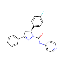 O=C(Nc1ccncc1)N1N=C(c2ccccc2)C[C@H]1c1ccc(F)cc1 ZINC001772587287