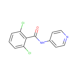 O=C(Nc1ccncc1)c1c(Cl)cccc1Cl ZINC000004045634