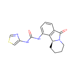 O=C(Nc1cscn1)Nc1cccc2c1[C@@H]1CCCCN1C2=O ZINC000095573455