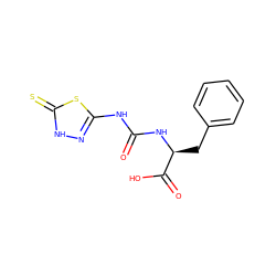 O=C(Nc1n[nH]c(=S)s1)N[C@@H](Cc1ccccc1)C(=O)O ZINC000002583786