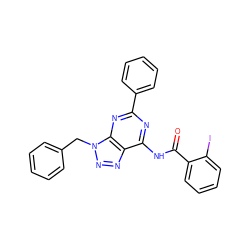 O=C(Nc1nc(-c2ccccc2)nc2c1nnn2Cc1ccccc1)c1ccccc1I ZINC000044417266