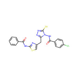 O=C(Nc1nc(Cc2nnc(S)n2NC(=O)c2ccc(Cl)cc2)cs1)c1ccccc1 ZINC000028815428