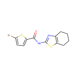 O=C(Nc1nc2c(s1)CCCC2)c1ccc(Br)s1 ZINC000001054261