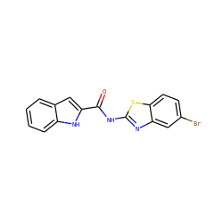 O=C(Nc1nc2cc(Br)ccc2s1)c1cc2ccccc2[nH]1 ZINC001772615178