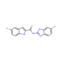 O=C(Nc1nc2ccc(Br)cc2[nH]1)c1cc2cc(Br)ccc2[nH]1 ZINC001544859625